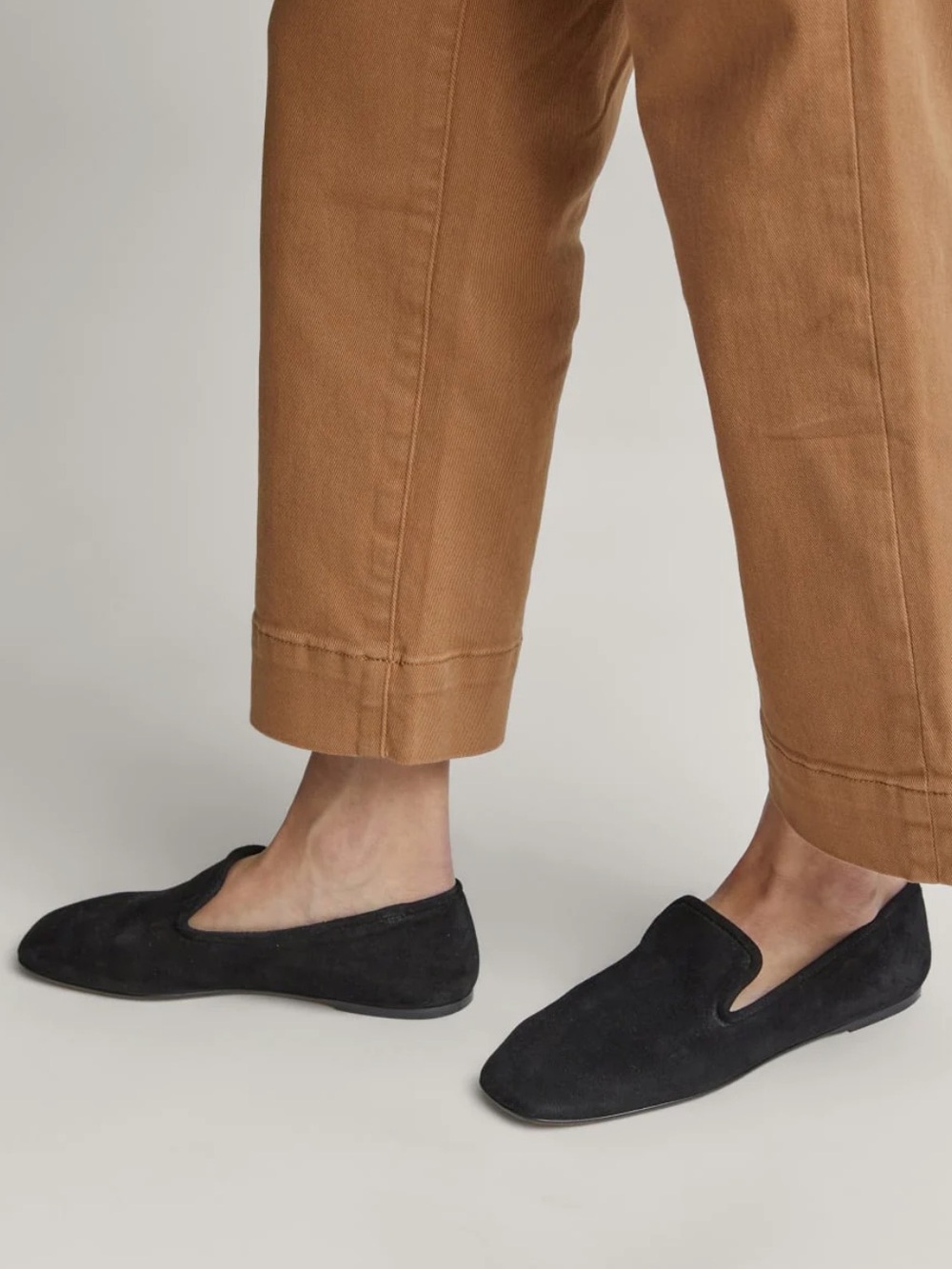 Everlane The Day Loafers Sz 9 Suede Square Toe Italy Comfortable Minimalist